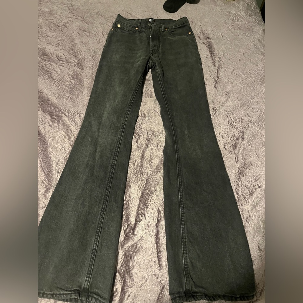 Urban Outfitters BOG Super High-Rise flare black jeans